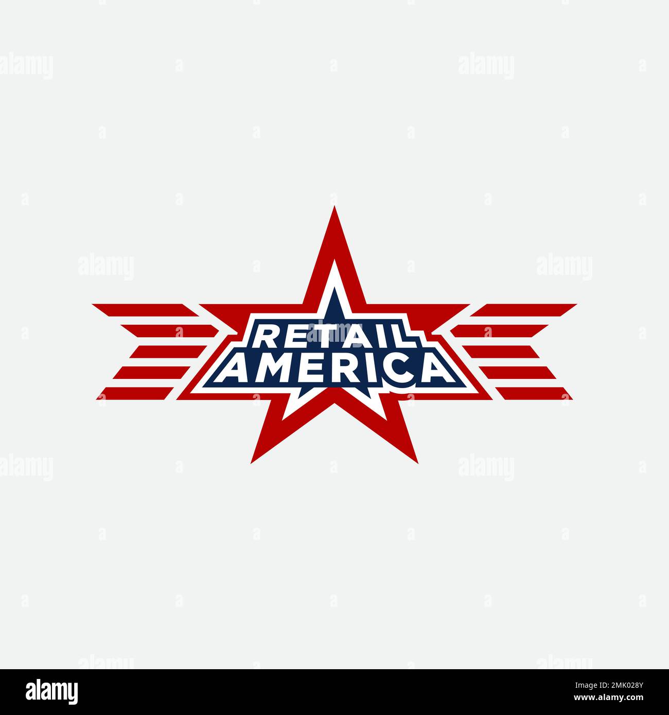 modern logo template America, easy to make and suitable for companies with vector eps format Stock Vector
