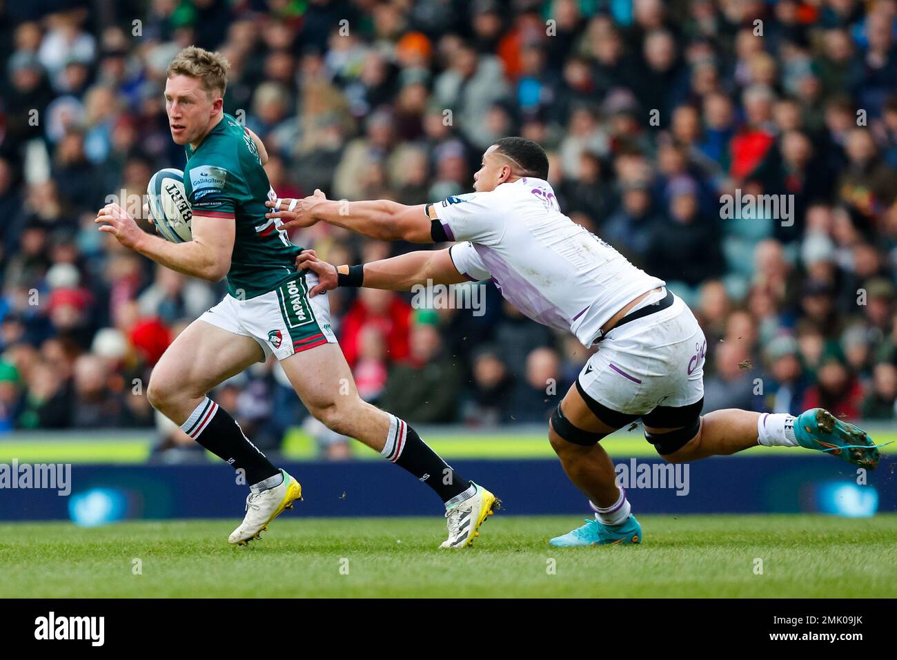 28th January 2023; Mattioli Woods Welford Road Stadium, Leicester,  Leicestershire, England; English Premiership Rugby, Leicester Tigers