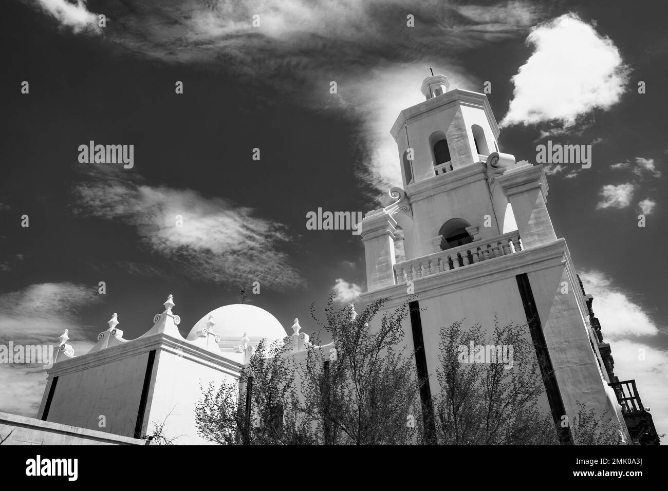 The Spanish mission, San Xavier del bac, built in 1797 and still ...