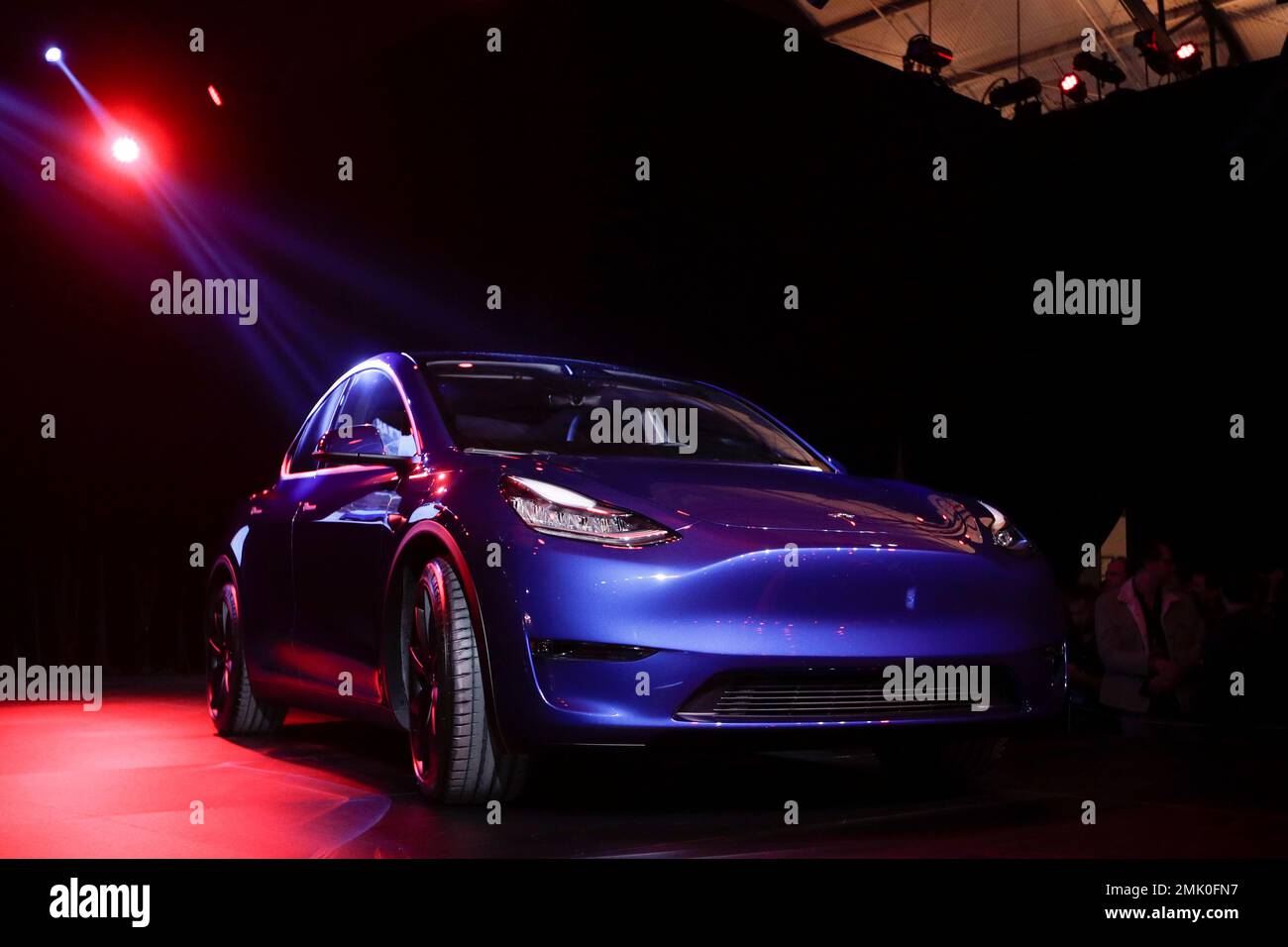 The Tesla Model Y is unveiled at Tesla's design studio Thursday, March 14,  2019, in Hawthorne, Calif. The Model Y may be Tesla's most important  product yet as it attempts to expand