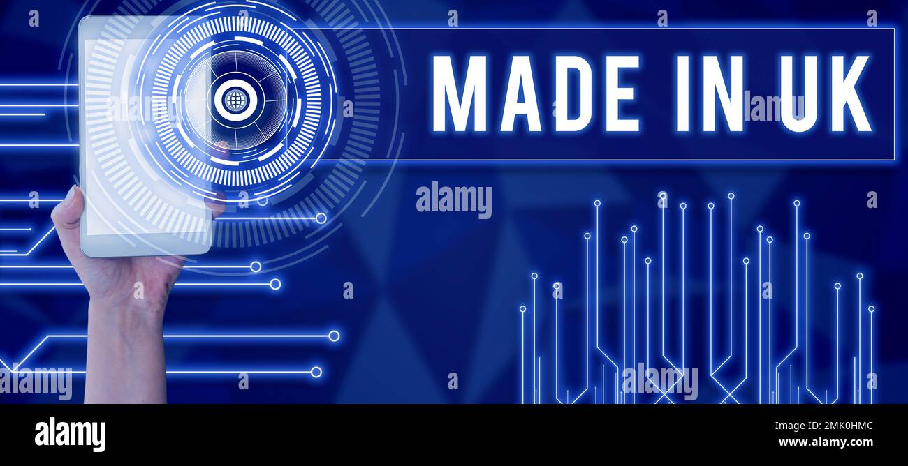 Inspiration showing sign Made In Uk. Business idea Something
