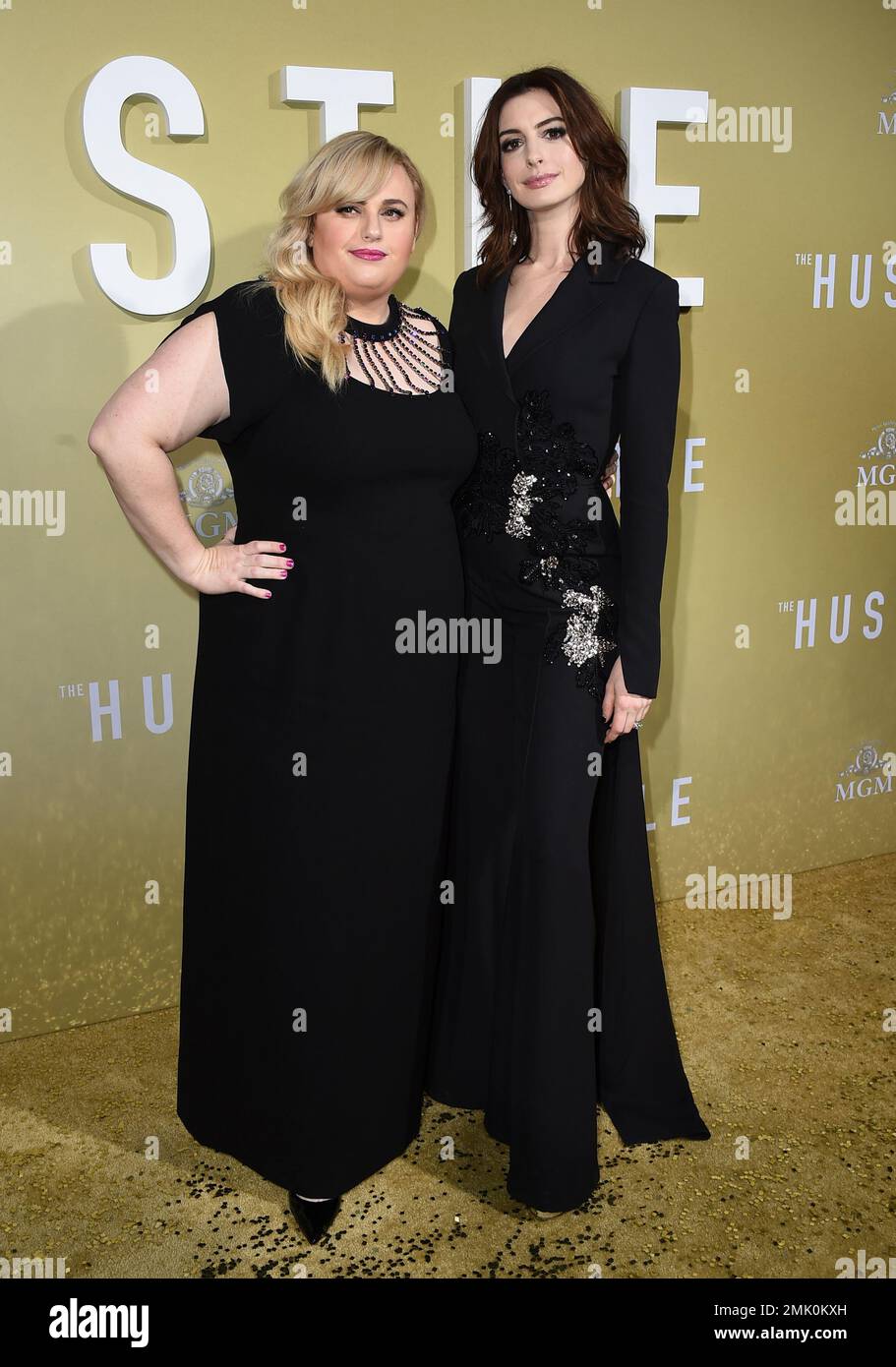 Rebel Wilson and Anne Hathaway arrive at the Los Angeles
