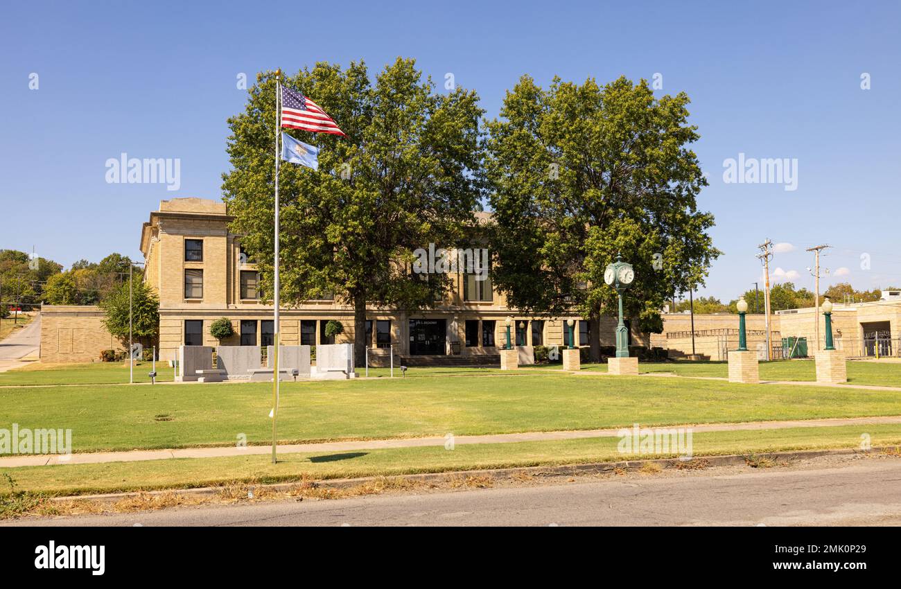 Poteau, Oklahoma, USA October 15, 2022 The Le Flore County