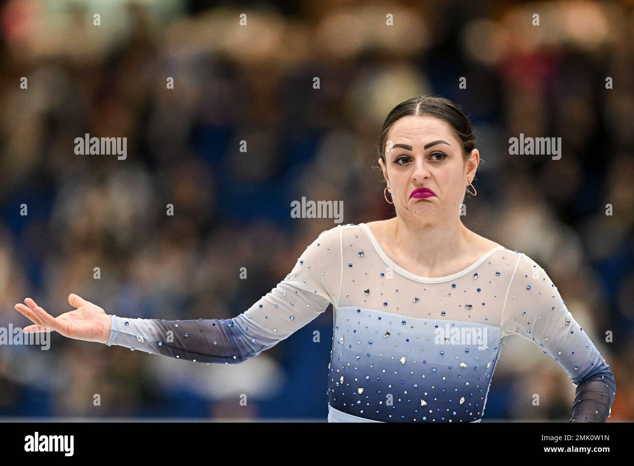 Julia SAUTER (ROU), during Women Free Skating, at the ISU European