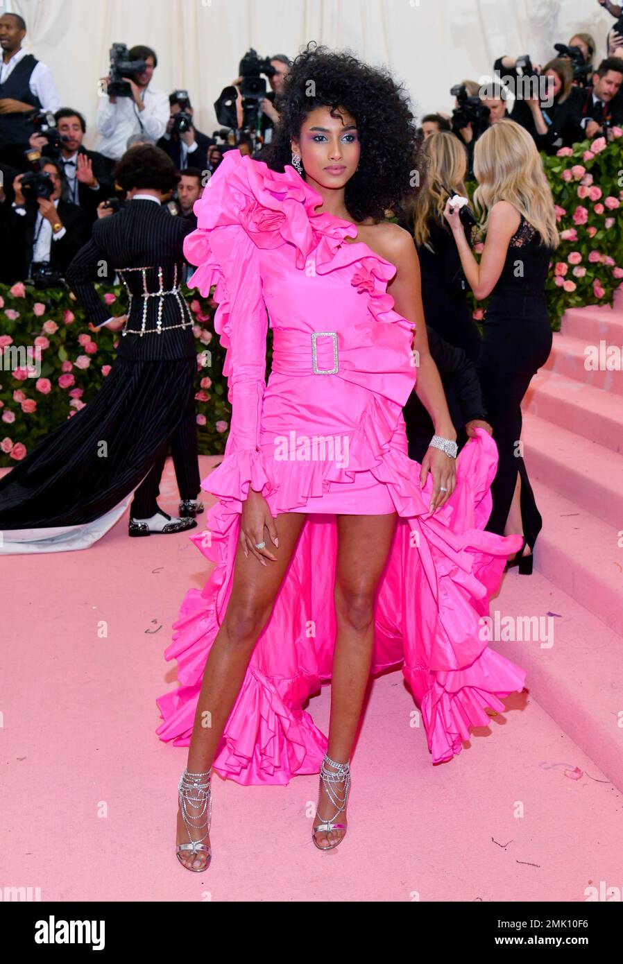 Imaan Hammam attends The Metropolitan Museum of Art's Costume Institute