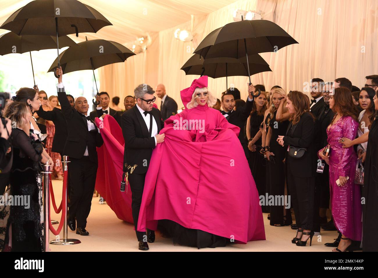 Lady Gaga, right, and Brandon Maxwell attend The Metropolitan Museum of ...
