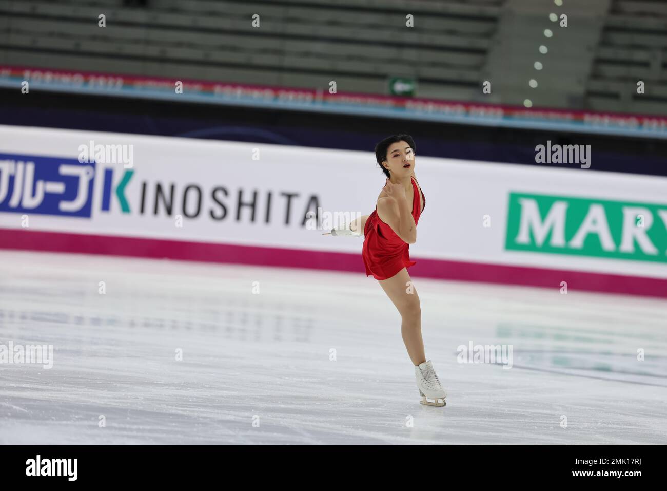 Kaori Sakamoto of Japan competes during the ISU Grand Prix of Figure