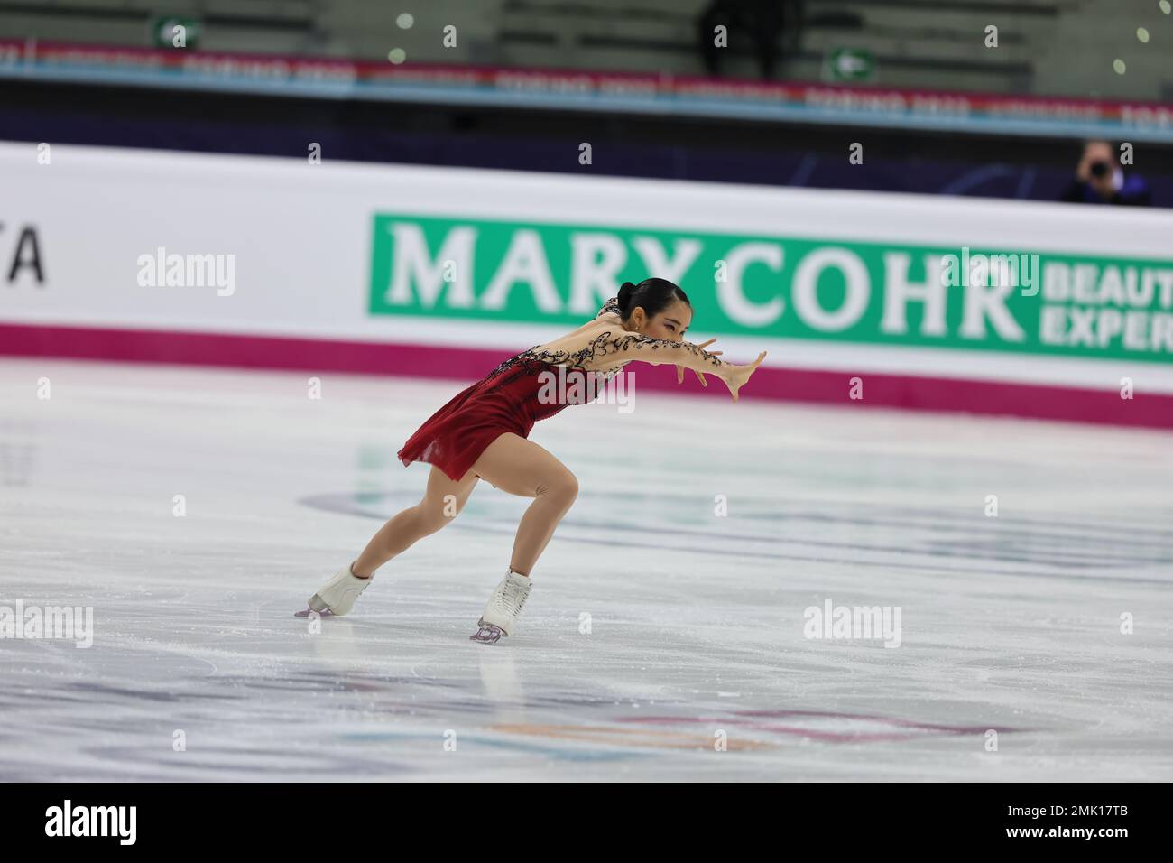 Mai Mihara of Japan competes during the ISU Grand Prix of Figure