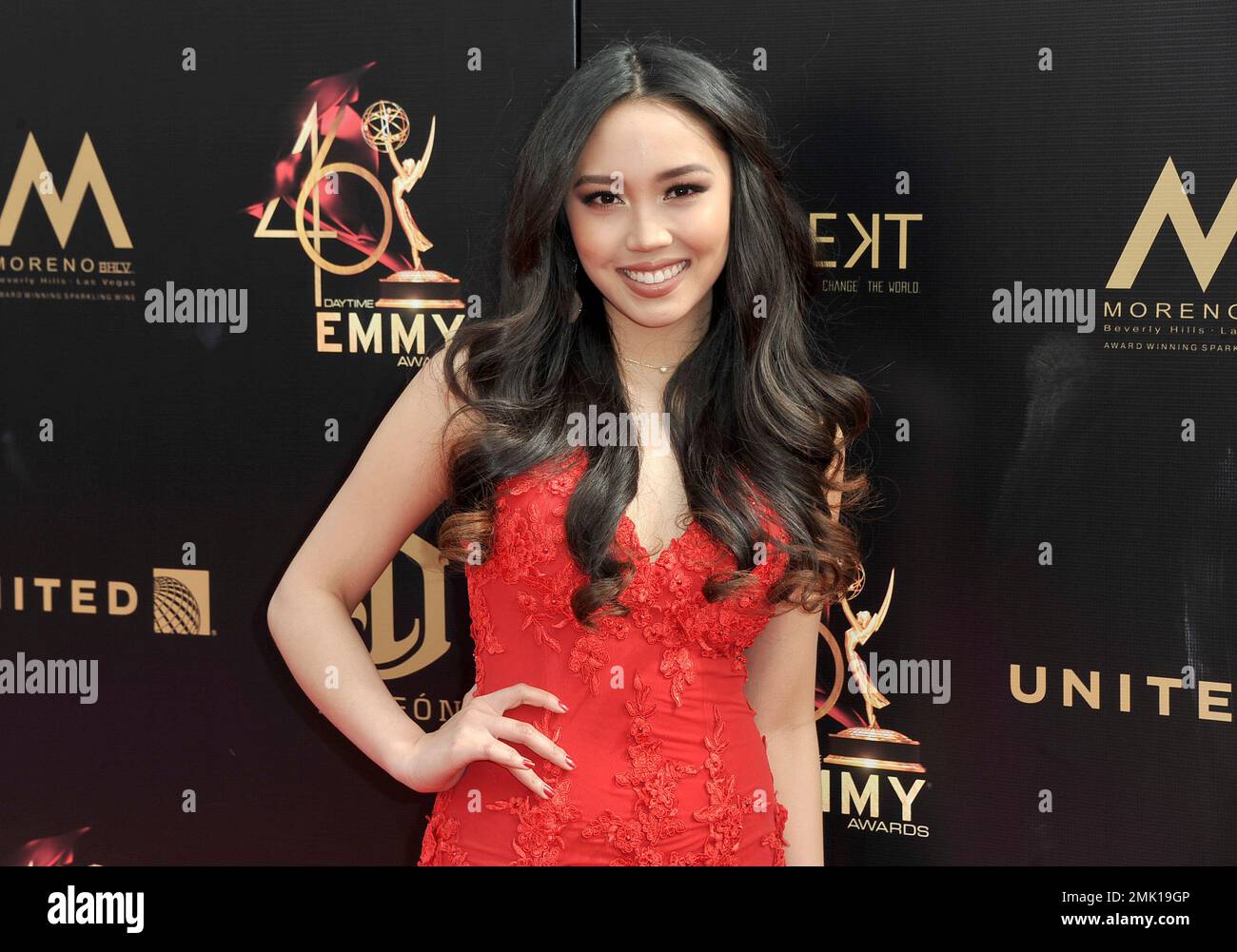 Thia Megia arrives at the 46th annual Daytime Emmy Awards at the