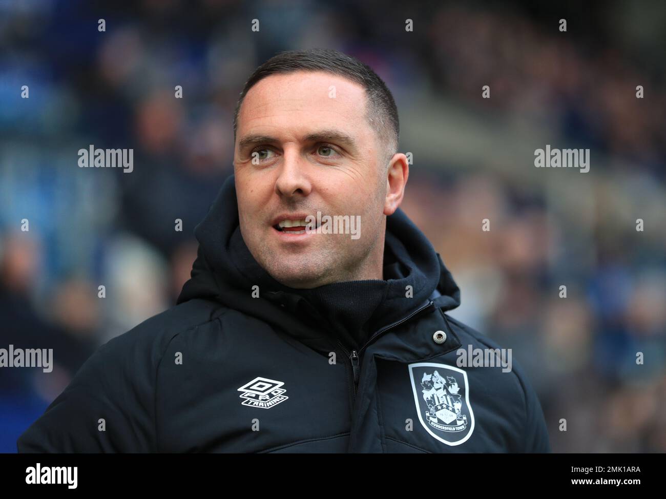 Huddersfield Town Manager Mark Fotheringham On The Touchline Before The huddersfield-town-manager-mark-fotheringham-on-the-touchline-before-the