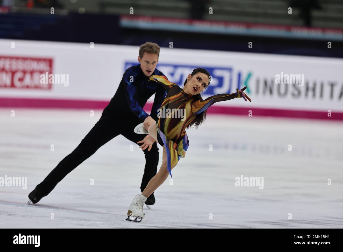 Madison Chock and Evan Bates of United States of America compete during the ISU Grand Prix of