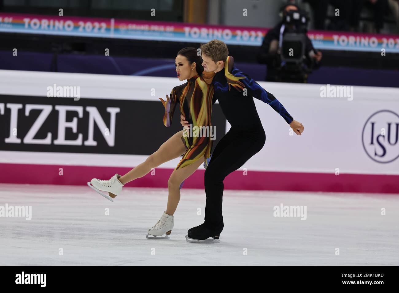 Madison Chock and Evan Bates of United States of America compete during the ISU Grand Prix of