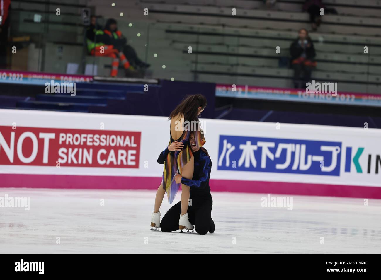Madison Chock and Evan Bates of United States of America compete during the ISU Grand Prix of