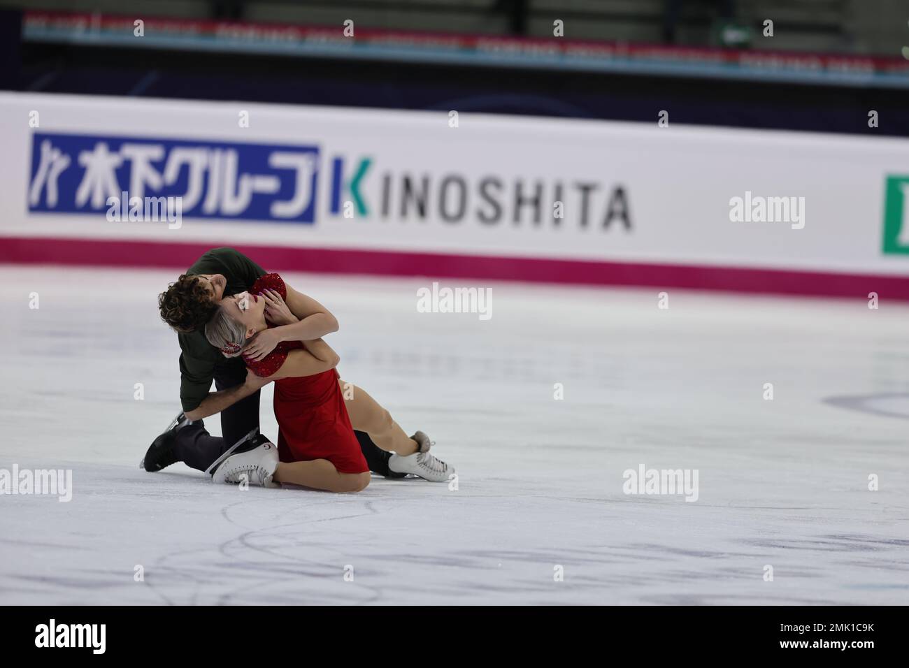 Piper Gilles and Paul Poirier of Canada compete during the ISU Grand