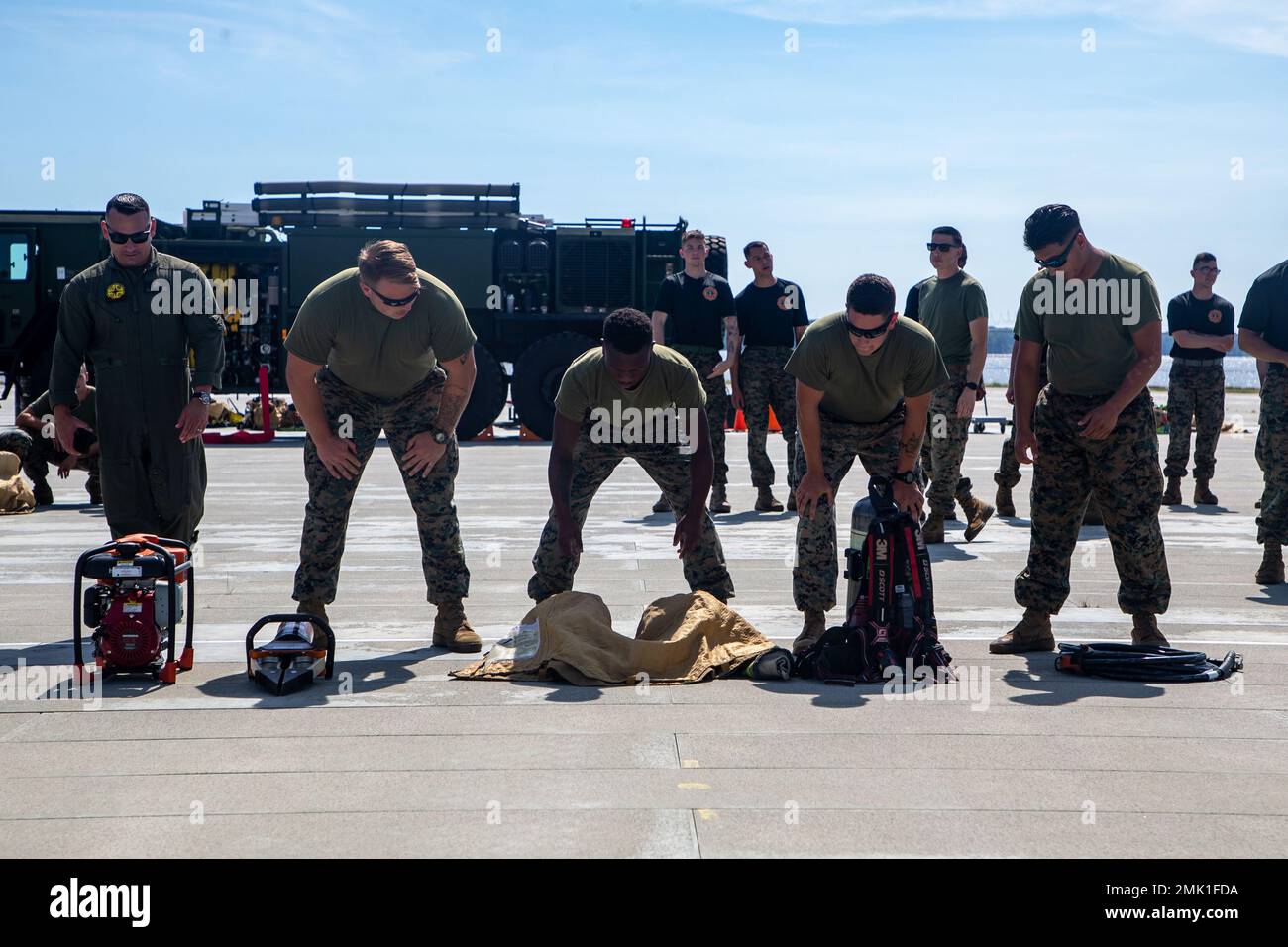 U.S. Marines with Marine Corps Air Facility Quantico and Chemical
