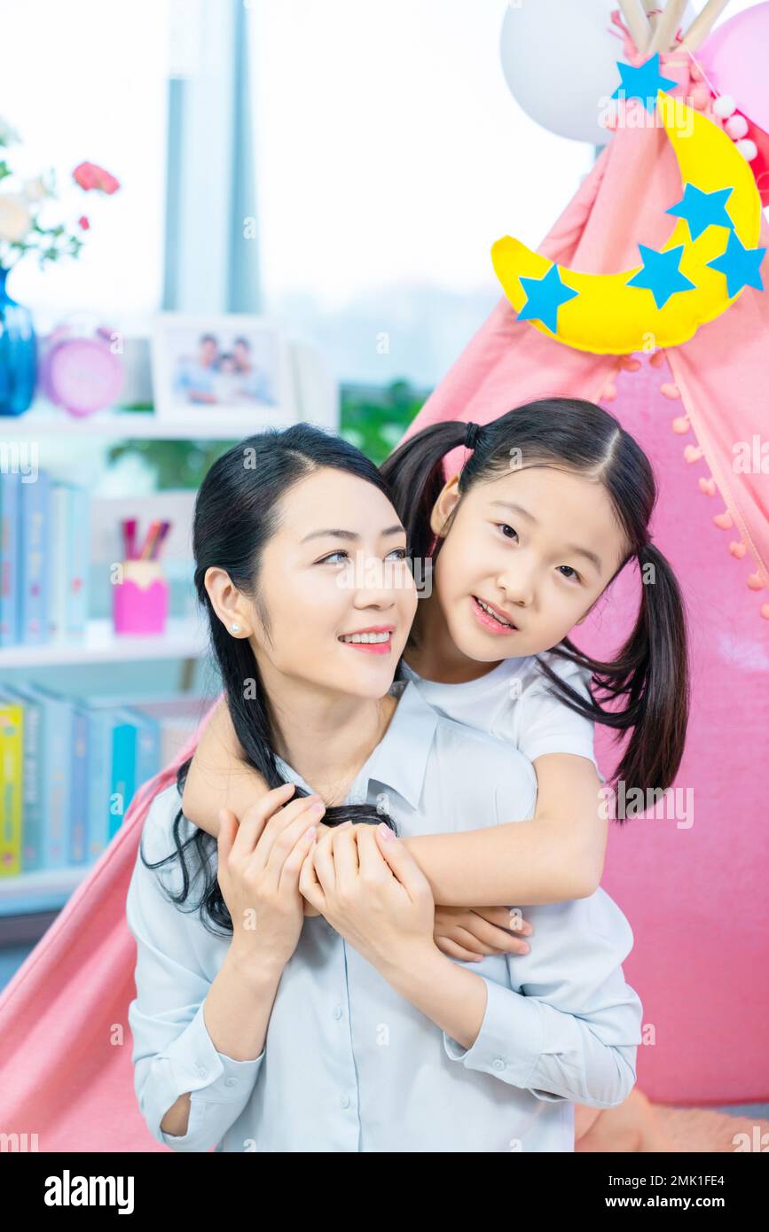 Happy mother and daughter Stock Photo