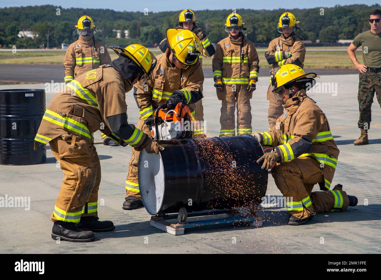U.S. Marines with Marine Corps Air Facility Quantico and Chemical