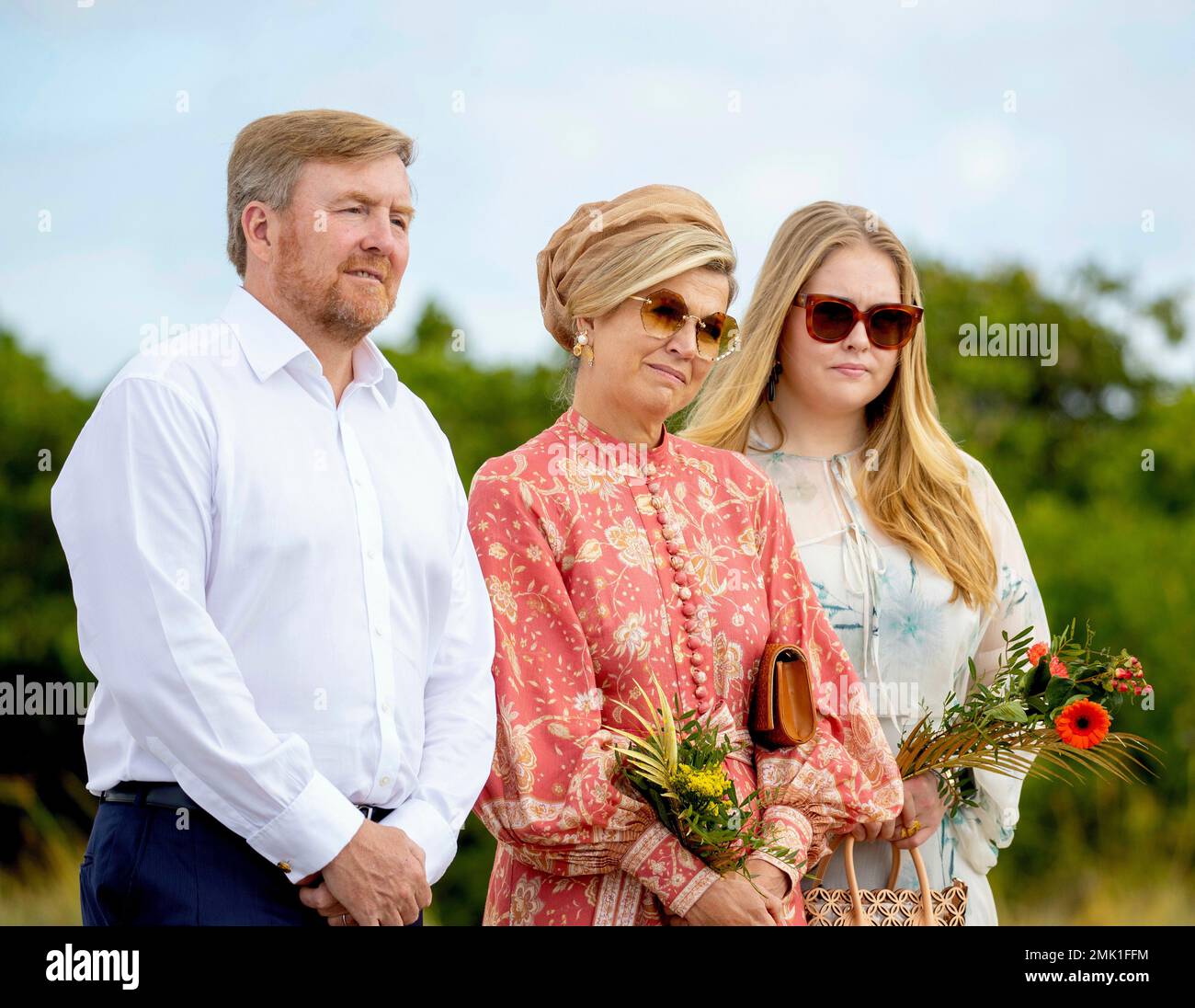 King Willem-Alexander, Queen Maxima and Princess Amalia of The ...