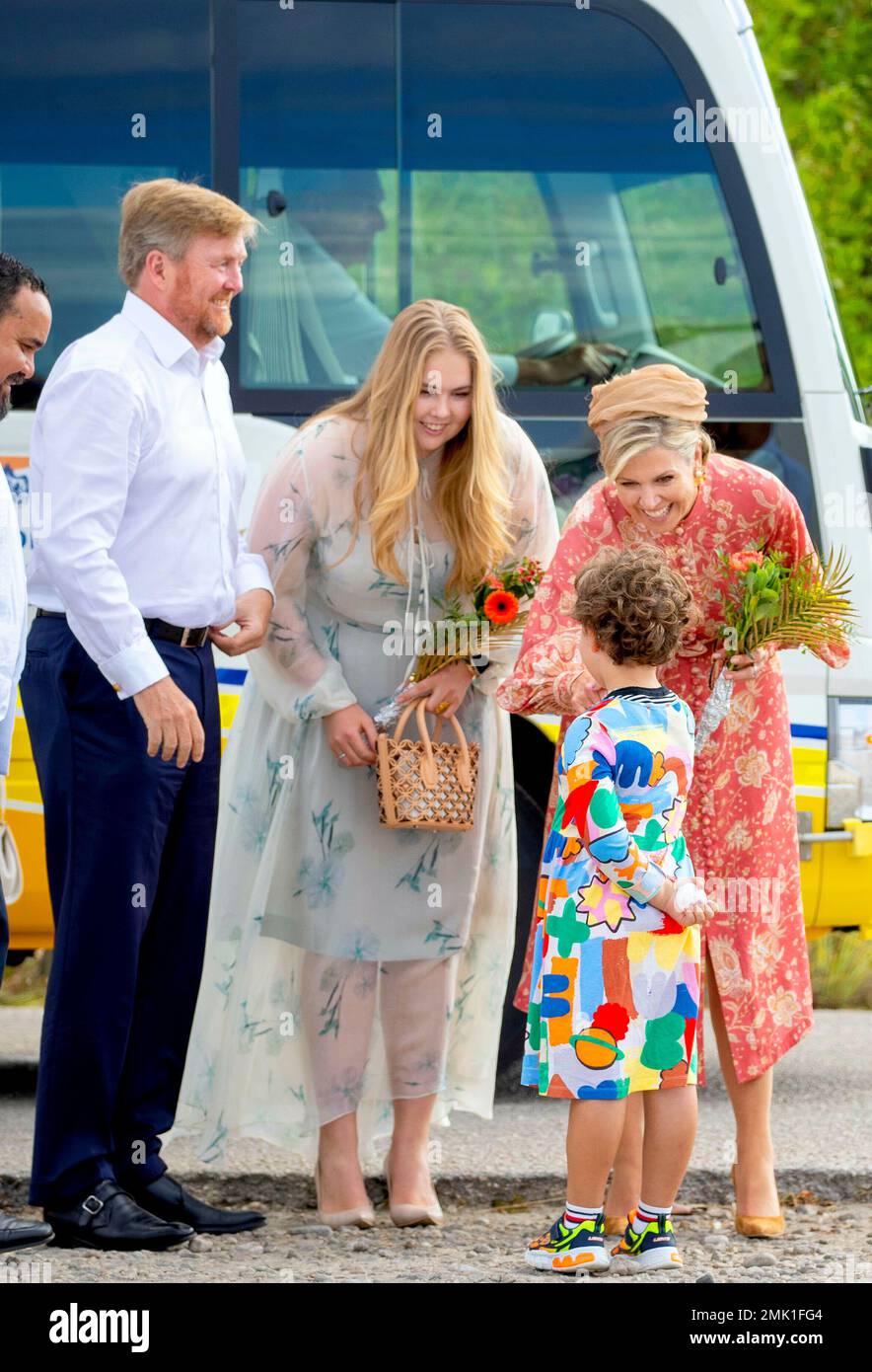 King Willem-Alexander, Queen Maxima and Princess Amalia of The ...