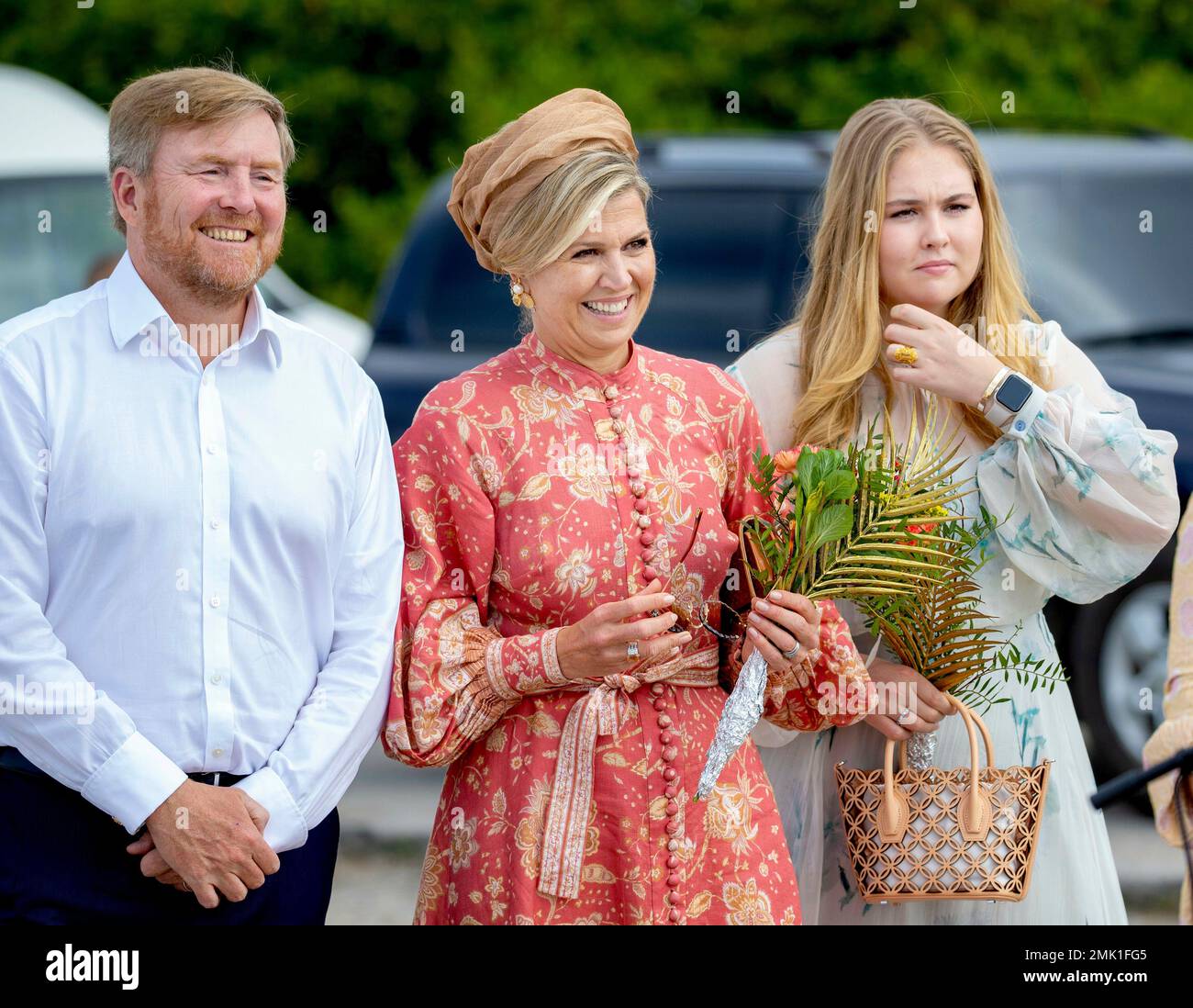 King Willem-Alexander, Queen Maxima and Princess Amalia of The ...
