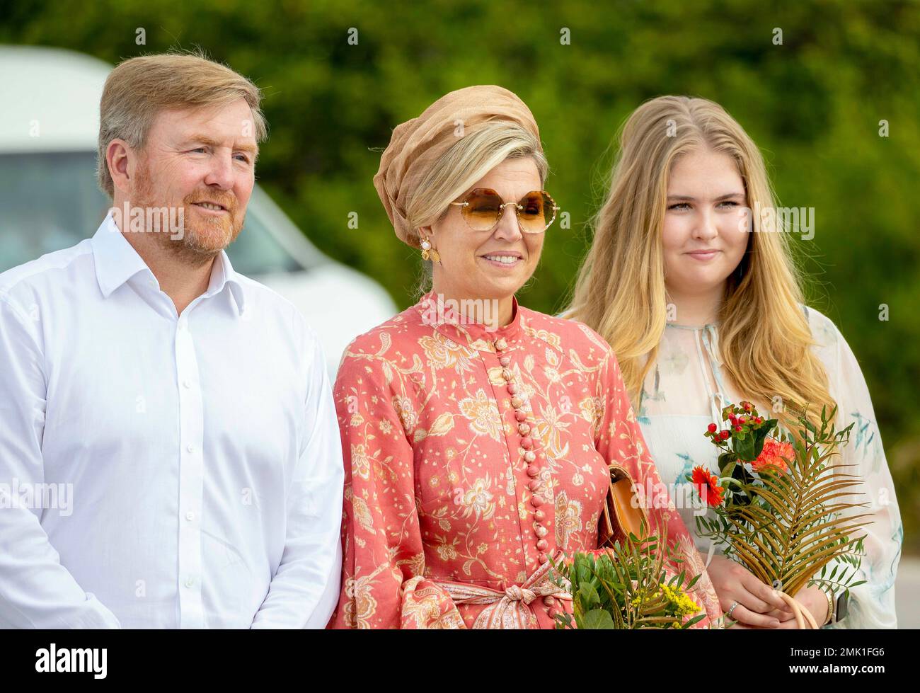 King Willem-Alexander, Queen Maxima and Princess Amalia of The ...