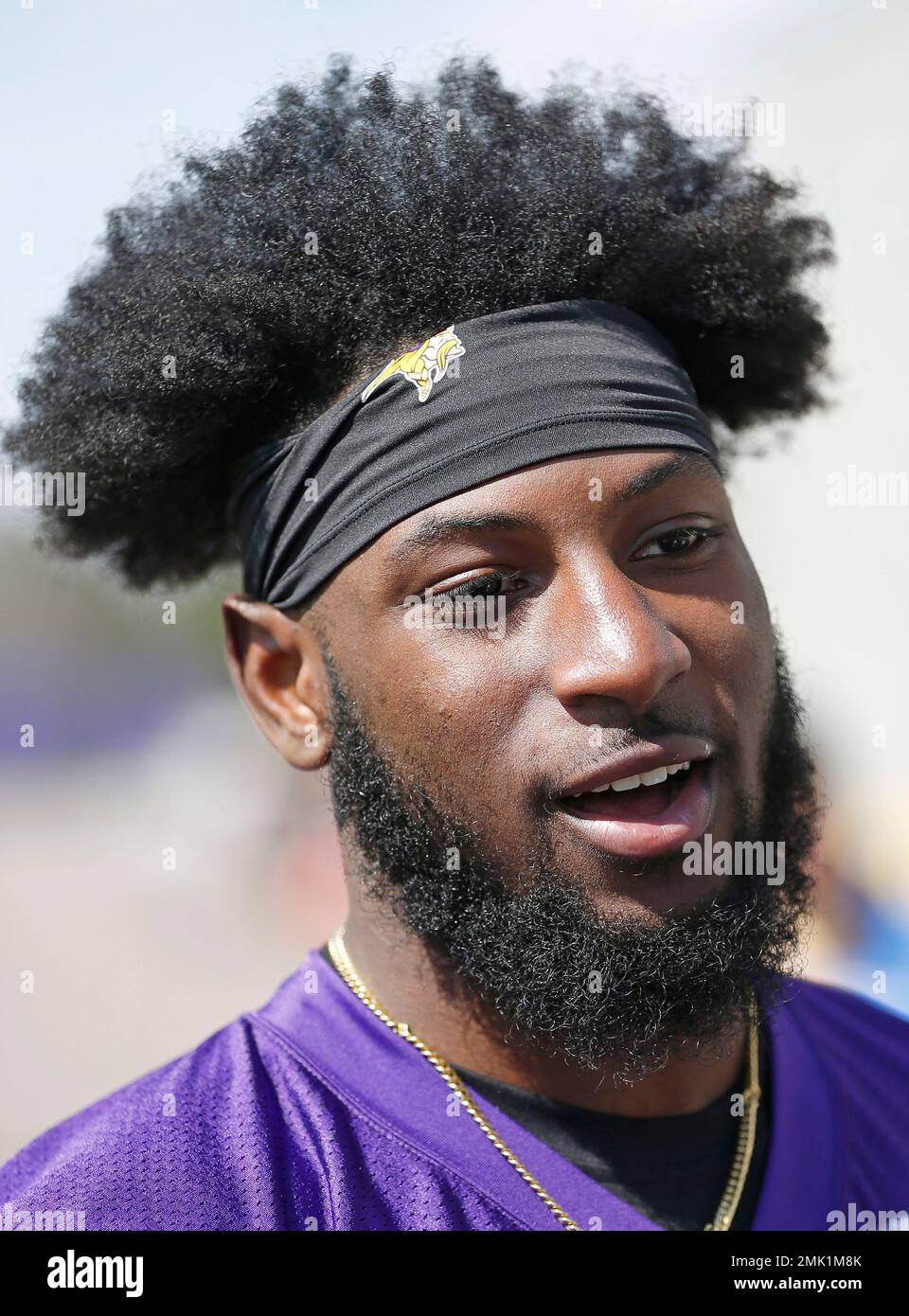 Minnesota Vikings cornerback Kris Boyd warms up before their game against  the San Francisco 49ers during an NFL preseason football game, Saturday,  Aug. 20, 2022, in Minneapolis. (AP Photo/Craig Lassig Stock Photo 