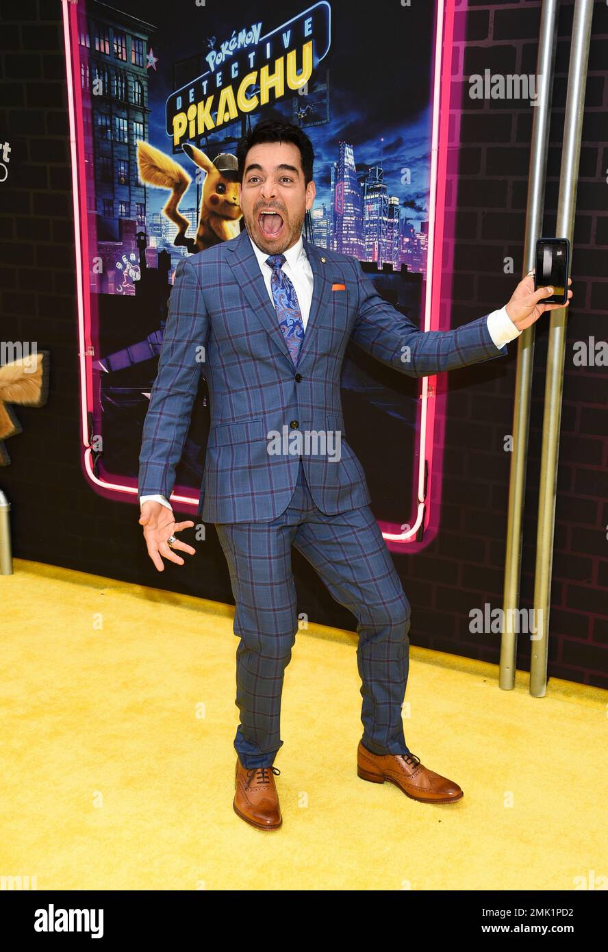 Actor Omar Chaparro attends the premiere of “Pokemon Detective Pikachu