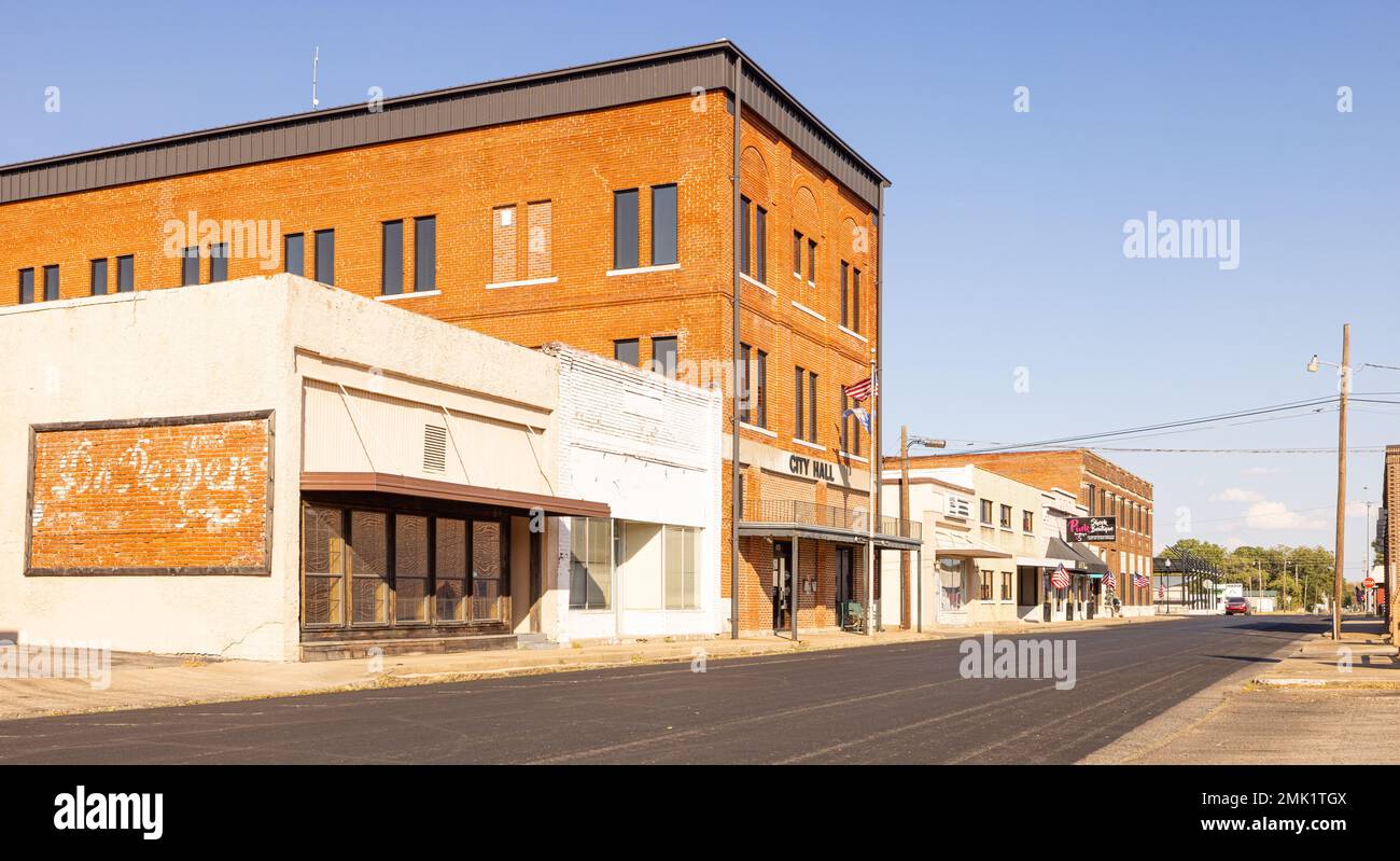 Sallisaw, Oklahoma, USA October 15, 2022 The Sallisaw City Hall and