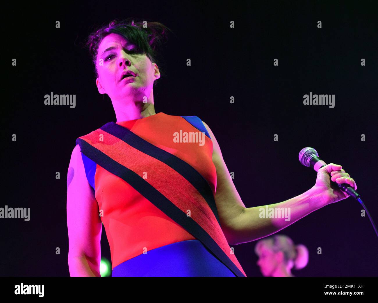 Punk Singer Kathleen Hanna of the punk rock band Bikini Kill performs at the ...