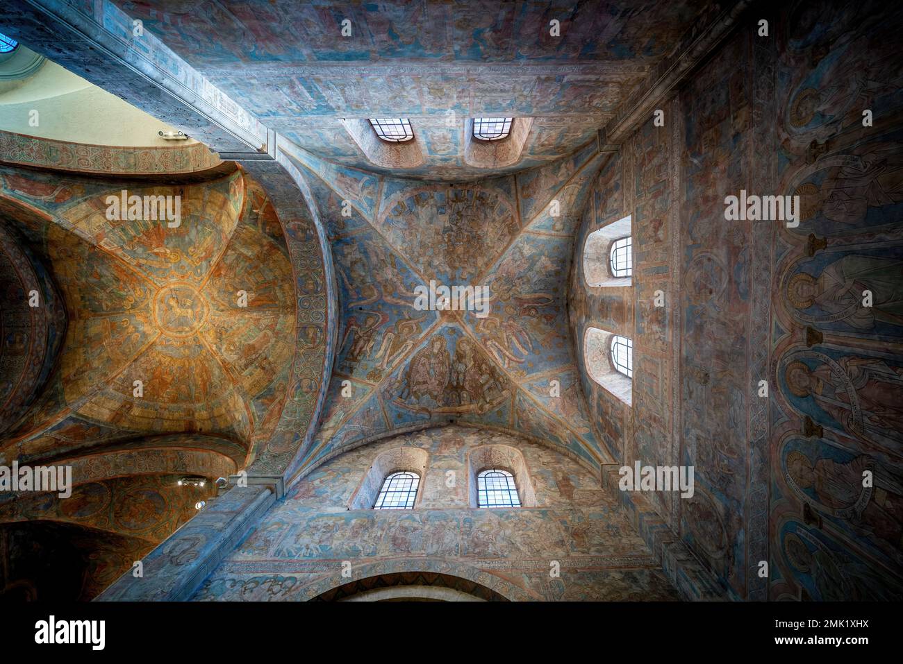 Southern Transept Ceiling Fresco Secco paintings at St. Blasii