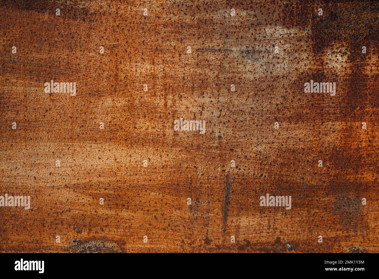 Industrial background. Rusty non-painted iron wall Stock Photo