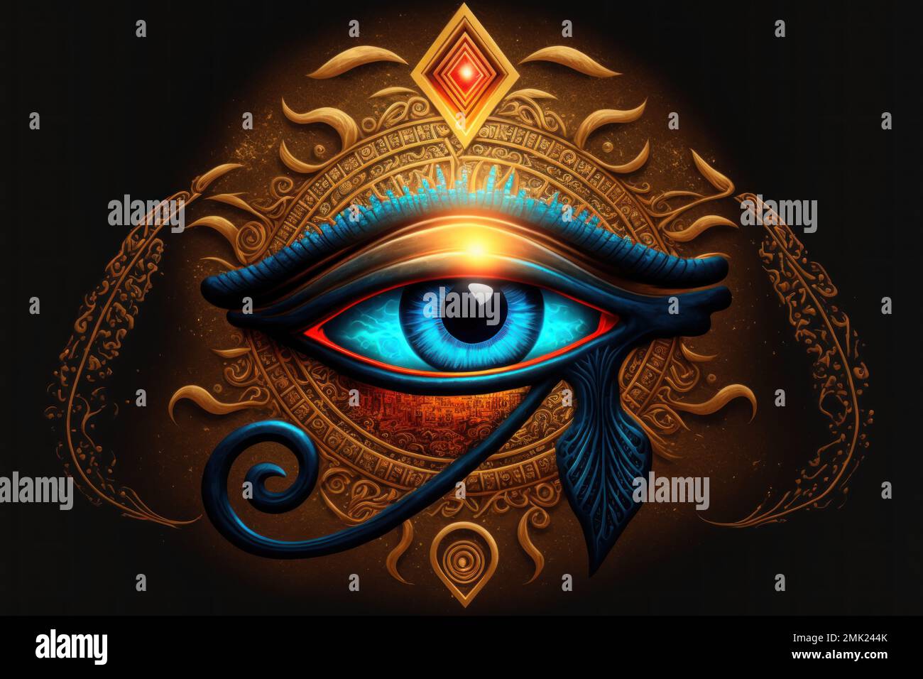 Magical eye of Horus Stock Photo - Alamy