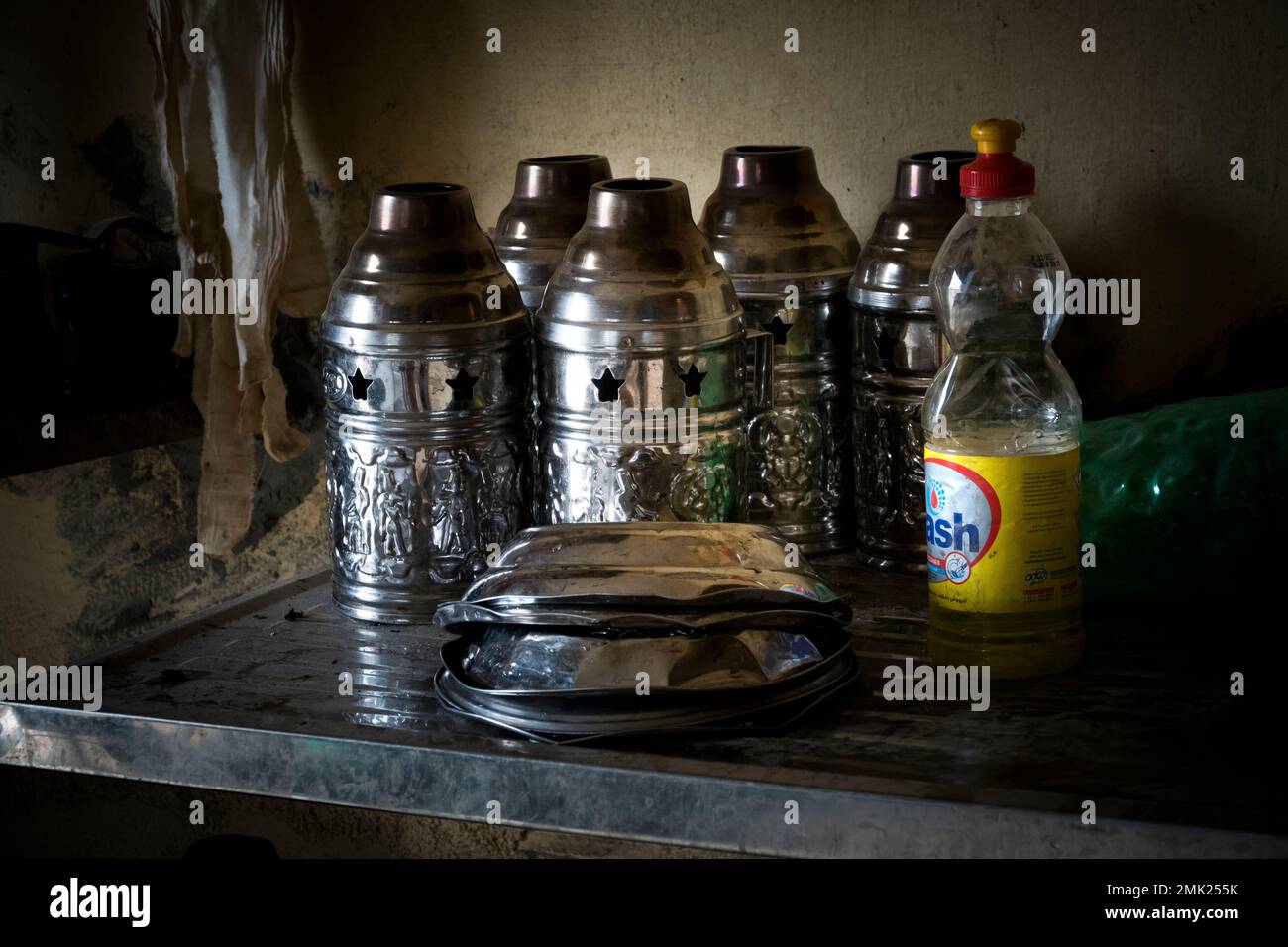 Moody images at a Shisha bar in Egypt Stock Photo