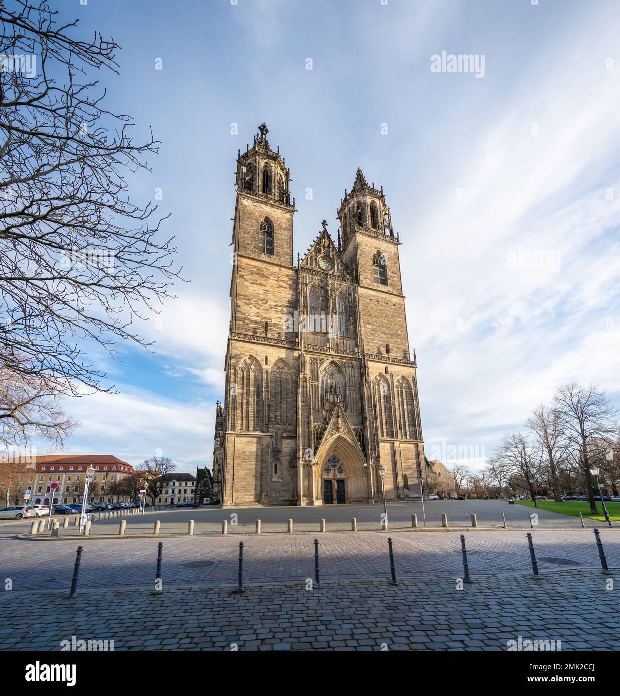 Magdeburg Cathedral - Magdeburg, Saxony-Anhalt, Germany Stock Photo