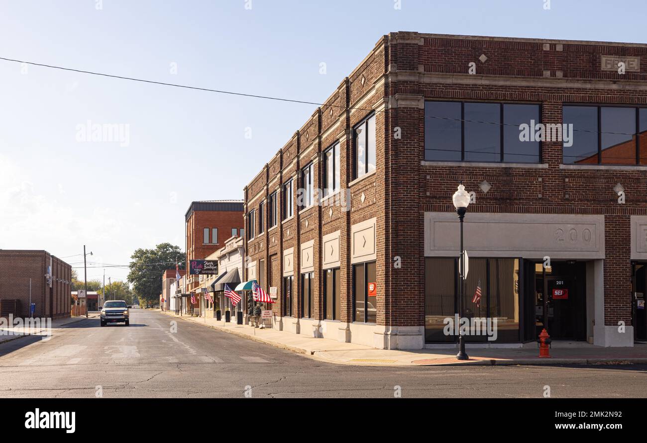 Sallisaw, Oklahoma, USA October 15, 2022 The old business district