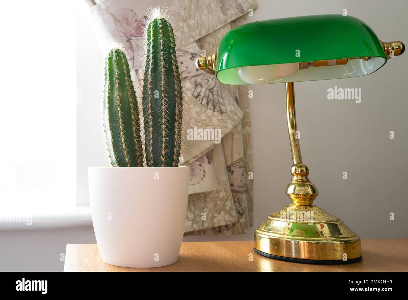 Bankers Lamp And A Stack Of Books High-Res Stock Photo - Getty Images