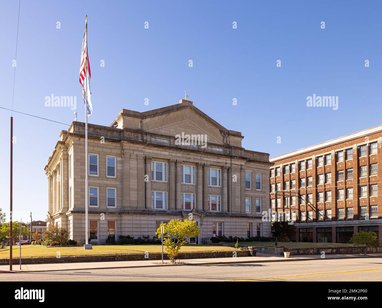 Sapulpa, Oklahoma, USA - October 18, 2022: The Creek County Courthouse Stock Photo