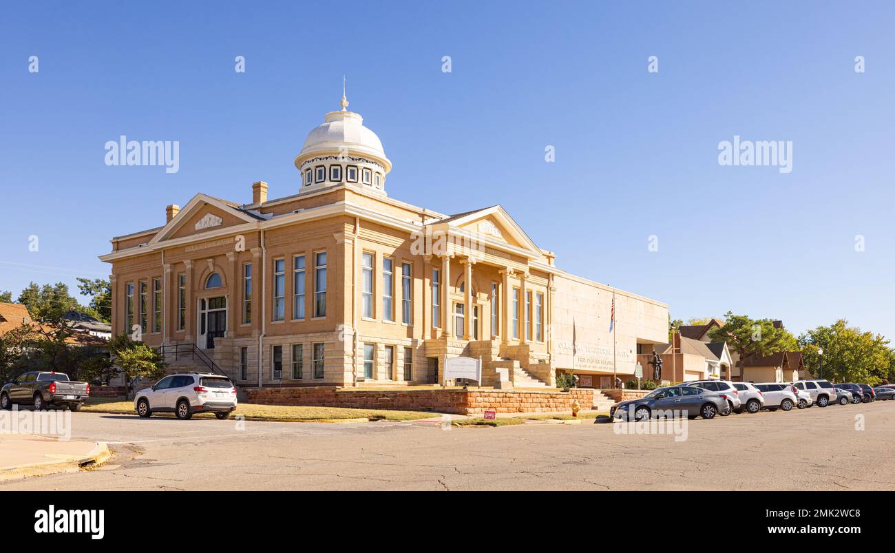 Guthrie, Oklahoma, USA October 17, 2022 The historic Carnegie