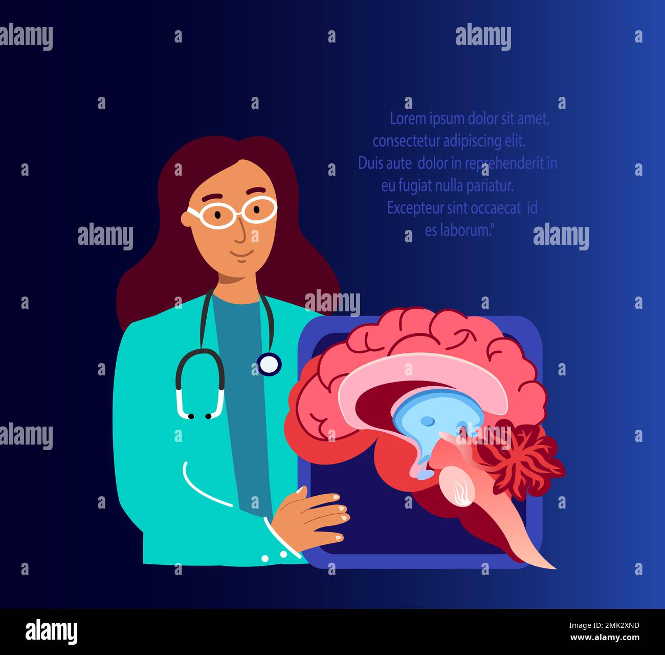 Doctor Neurosurgeon,Neurologist Scientist Examine Brain.Digital 