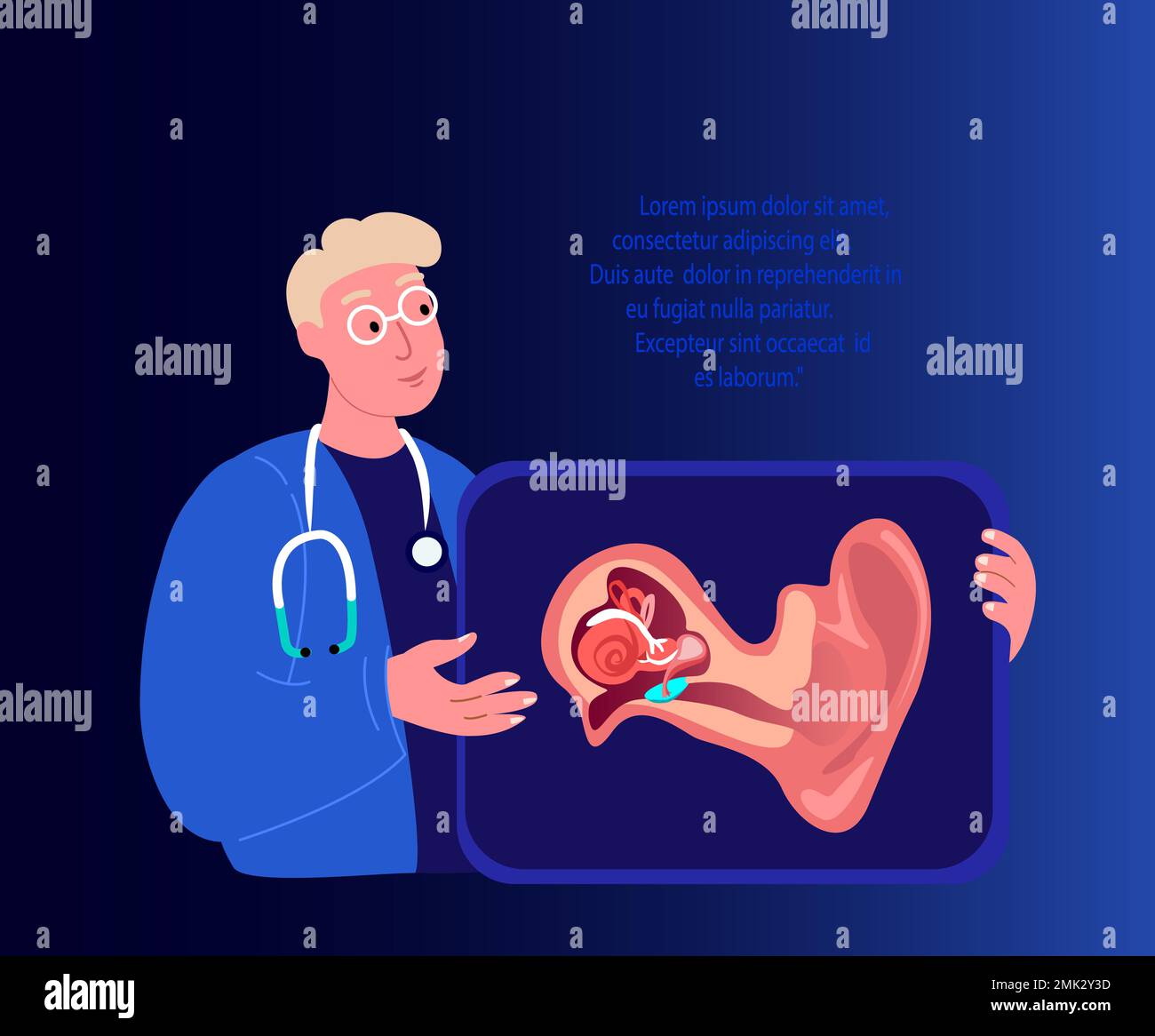 Audiologist Professors Scientists ENTDoctors Examine Ear Anatomy