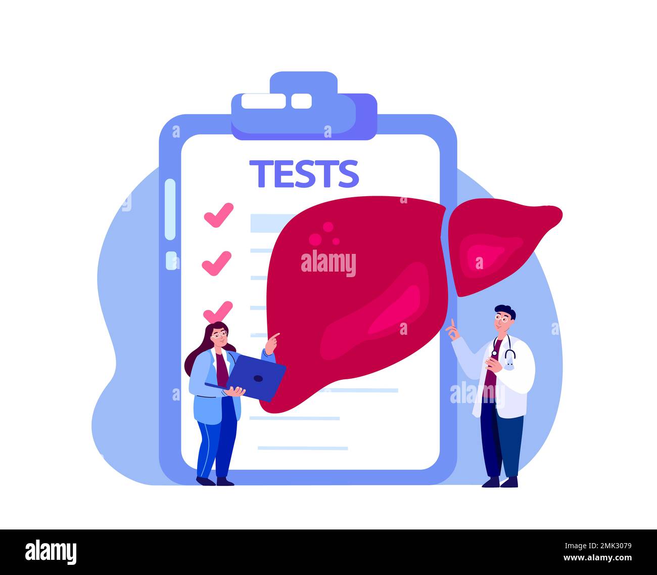 Gastroenterologists,Hepatologists Scientist Doctor Examine Tests,Analysis.Liver Organ Hepatic, Fibrosis,Hepatitis Research.Labolatory Clinical Investi Stock Photo