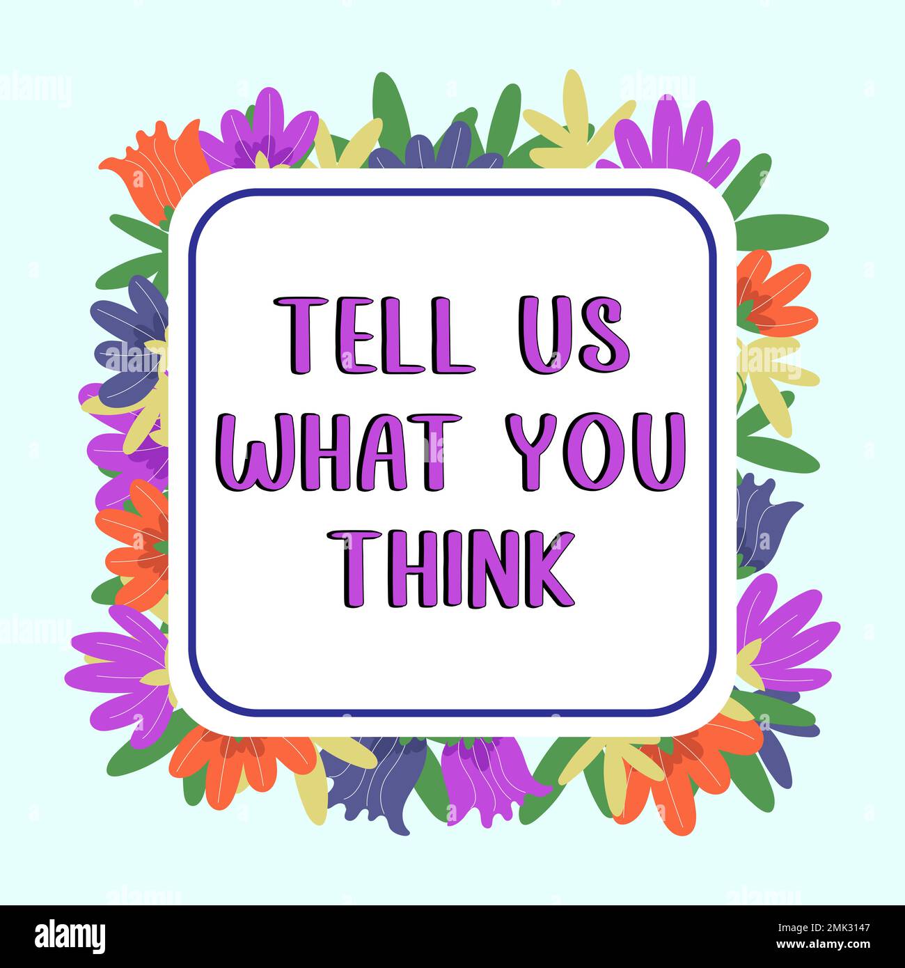 Text showing inspiration Tell Us What You Think. Word Written on ...