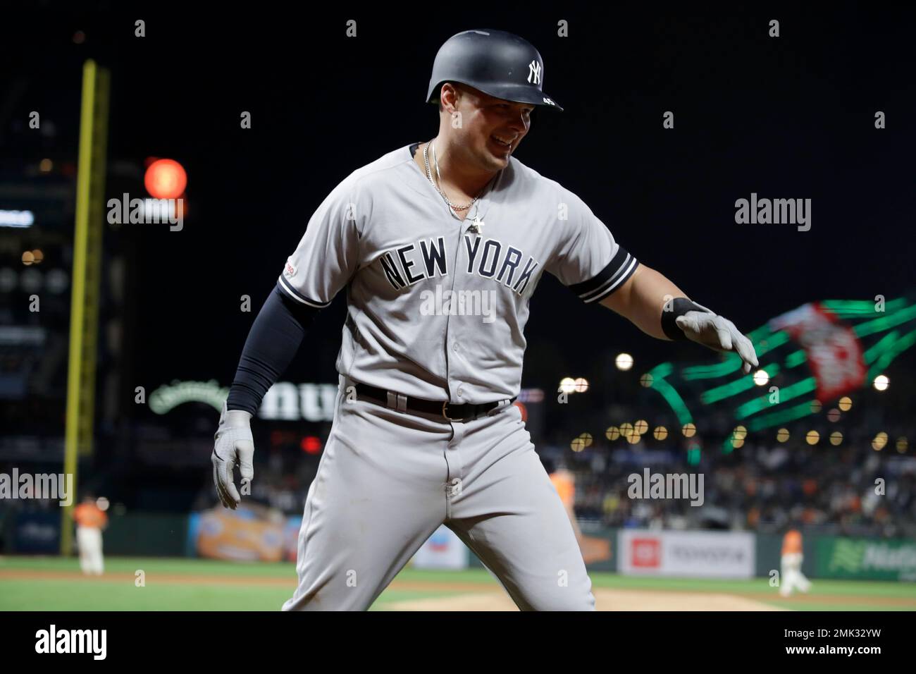 2019 London Series - Game-Used Jersey - Brock Holt, New York