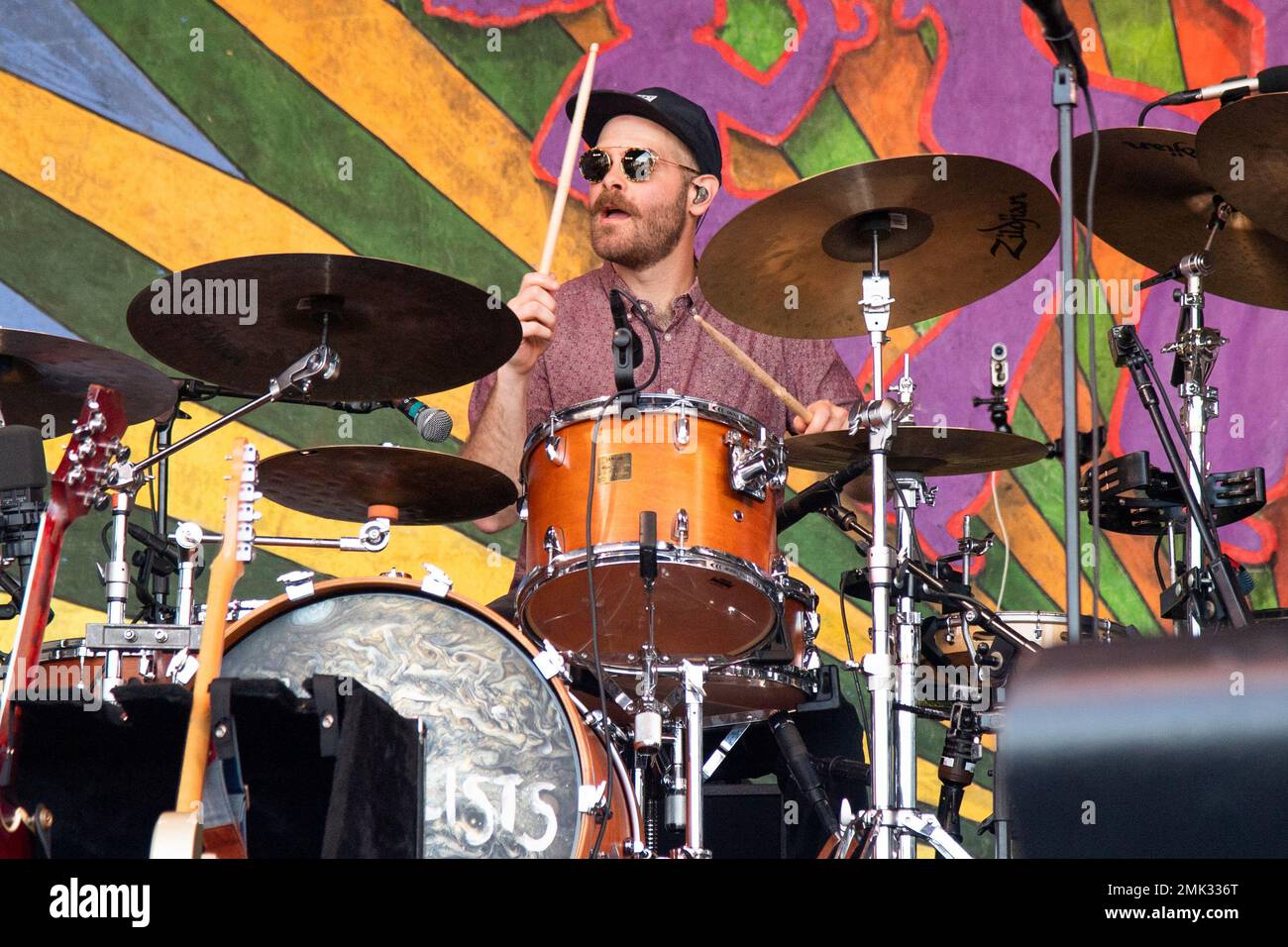 Andrew Campanelli of The Revivalists performs at the New Orleans Jazz and  Heritage Festival on Friday, April 26, 2019, in New Orleans. (Photo by Amy  Harris/Invision/AP Stock Photo - Alamy