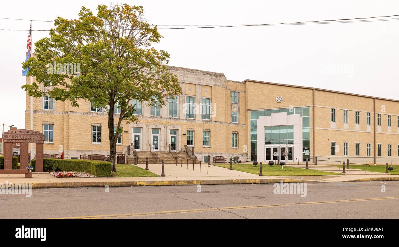 Stilwell, Oklahoma, USA October 16, 2022 The Adair County Courthouse