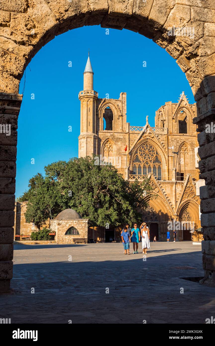 Lala Mustafa Pasha Mosque in Famagusta Stock Photo