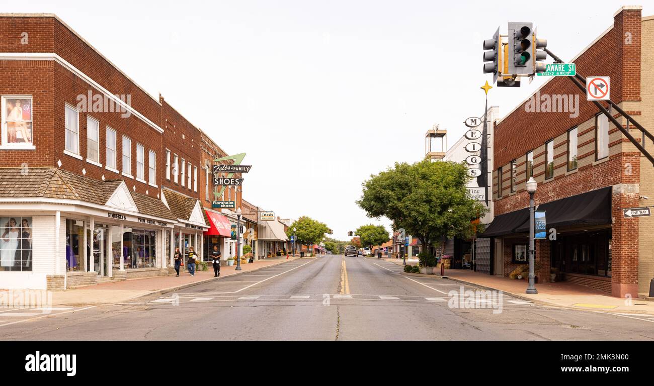 Tahlequah, Oklahoma, USA October 16, 2022 The old business district