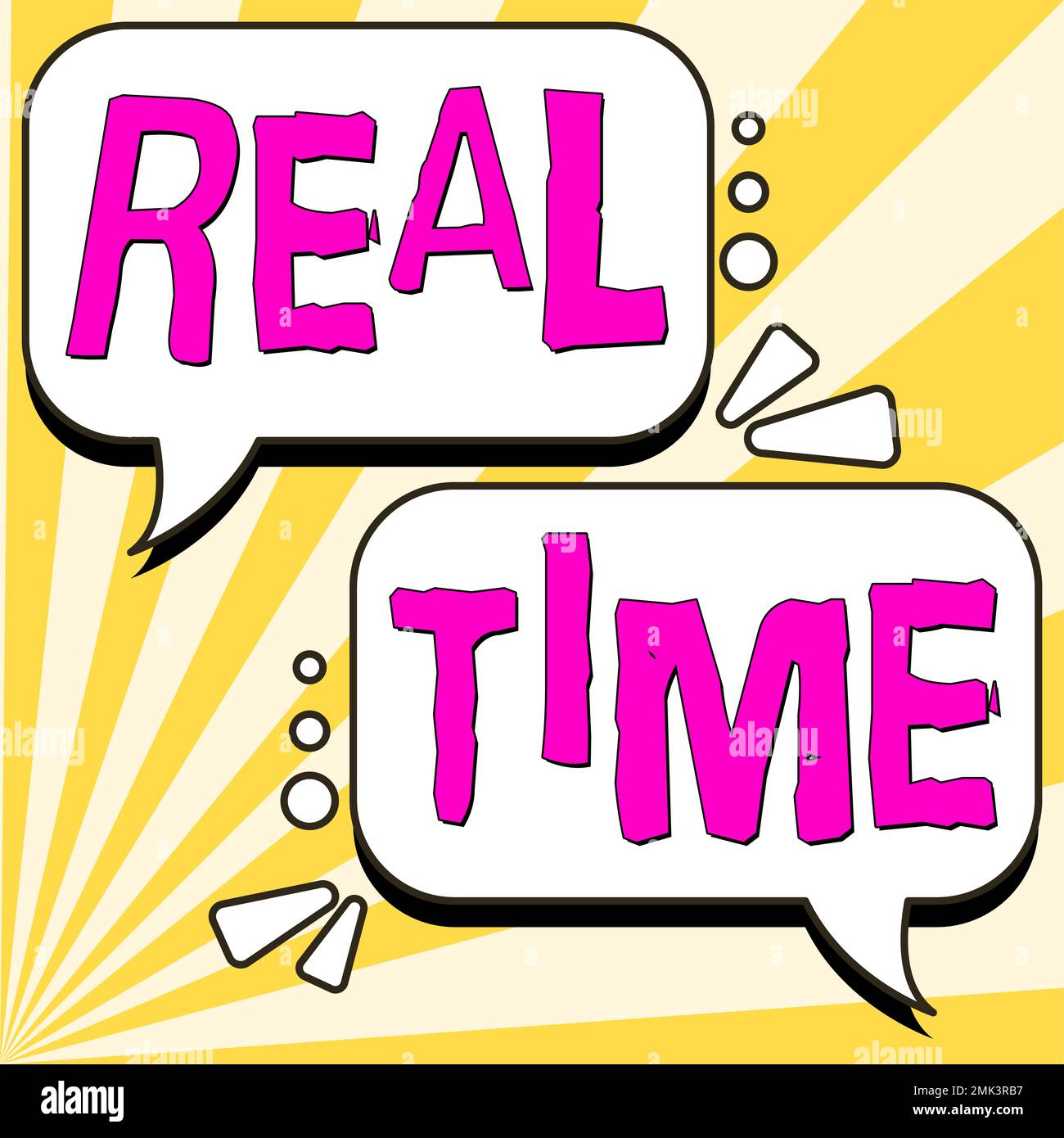 Sign displaying Real Time. Business approach the actual time during ...