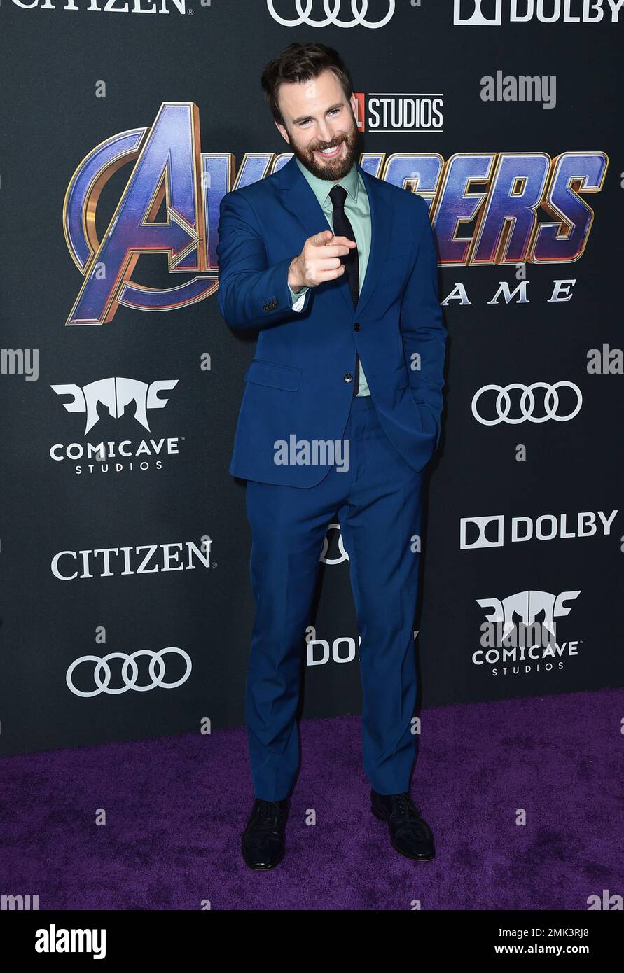 Chris Evans Arrives At The Premiere Of "Avengers: Endgame" At The Los ...