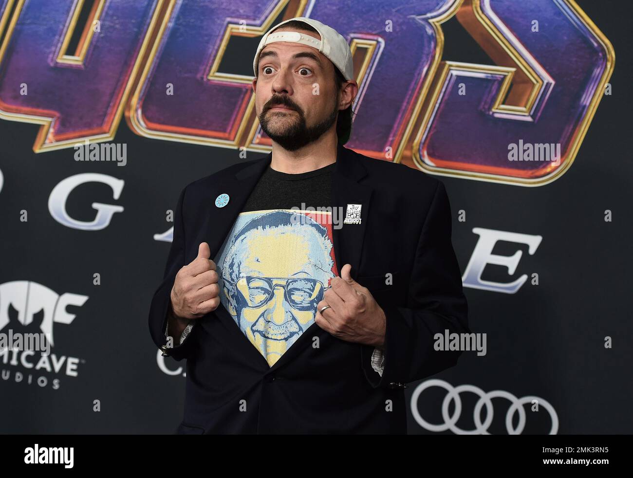 Kevin Smith arrives at the premiere of "Avengers: Endgame" at the Los ...